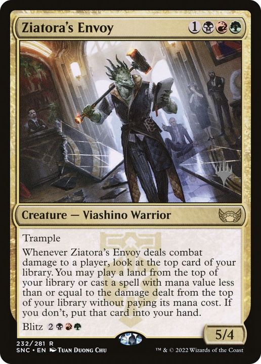 Ziatora's Envoy in the group Magic the Gathering / Types / Colors / Multicolors / B, G, R at Proxyprinters.com (15289)