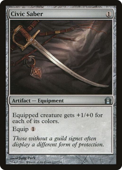 Civic Saber in the group Magic the Gathering / Types / Artifacts / Artifact at Proxyprinters.com (15376)