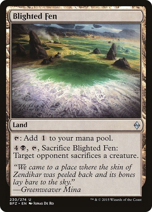 Blighted Fen in the group Magic the Gathering / Types / Colors / Colorless at Proxyprinters.com (15388)