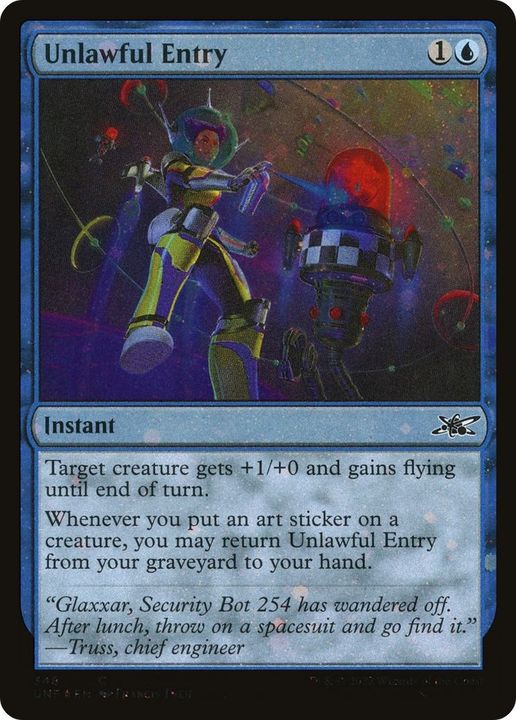 Unlawful Entry in the group Magic the Gathering / Types / Colors / Blue at Proxyprinters.com (15436)