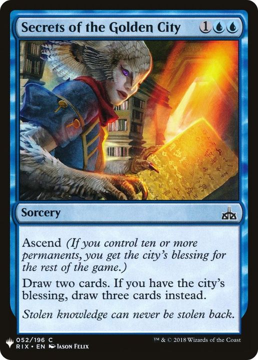 Secrets of the Golden City in the group Magic the Gathering / Sets / The List at Proxyprinters.com (15453)