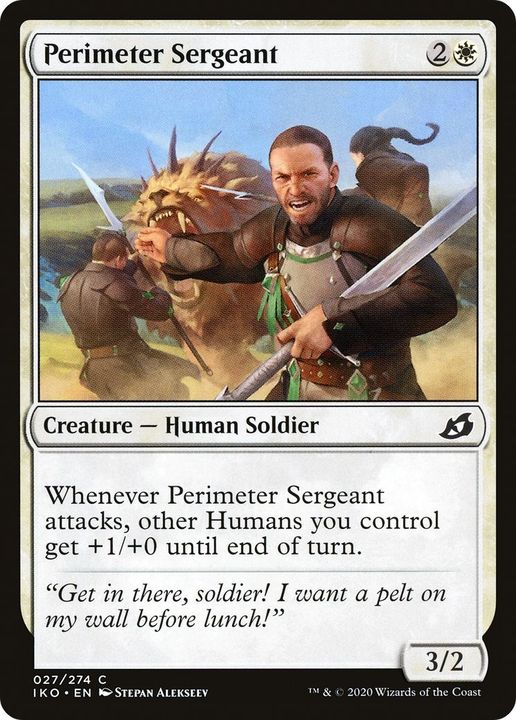 Perimeter Sergeant in the group Magic the Gathering / Types / Creatures / Human at Proxyprinters.com (15479)