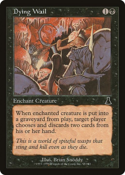 Dying Wail in the group Magic the Gathering / Types / Colors / Black at Proxyprinters.com (15499)