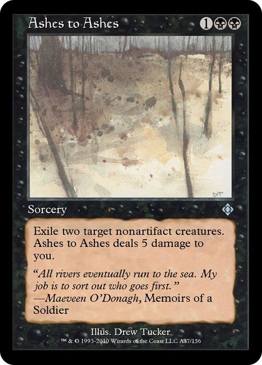 Ashes to Ashes in the group Magic the Gathering / Types / Colors / Black at Proxyprinters.com (15501)