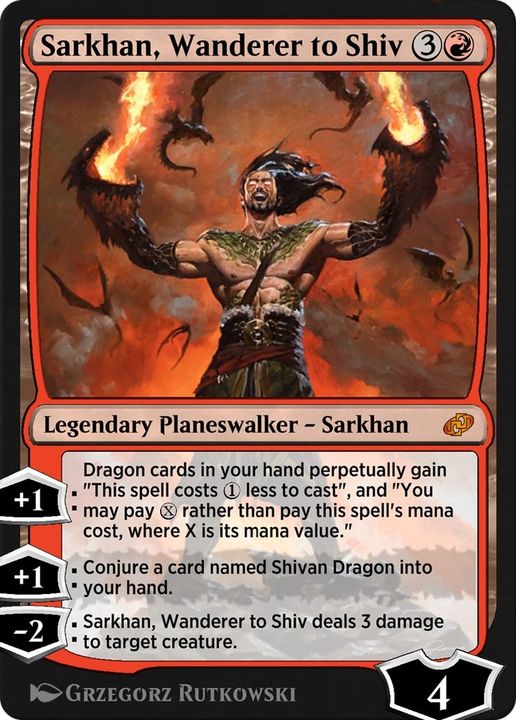 Sarkhan, Wanderer to Shiv in the group Magic the Gathering / Types / Colors / Red at Proxyprinters.com (15542)