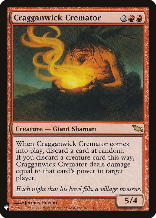 Cragganwick Cremator in the group Magic the Gathering / Types / Colors / Red at Proxyprinters.com (15570)