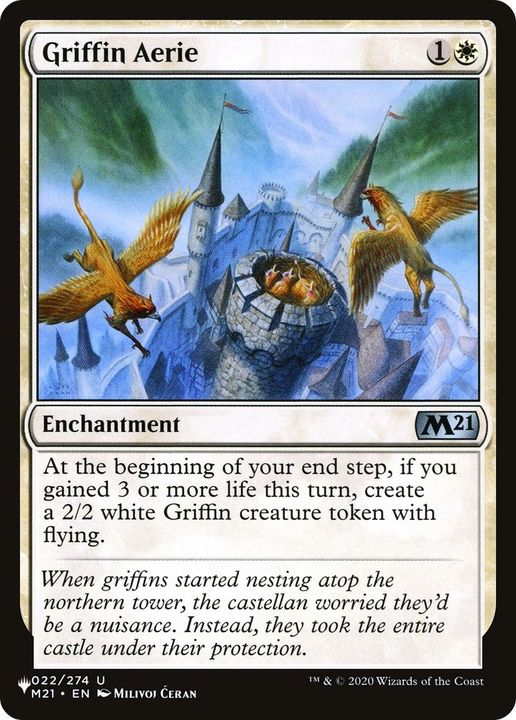 Griffin Aerie in the group Magic the Gathering / Types / Enchantment / Enchantment at Proxyprinters.com (15583)