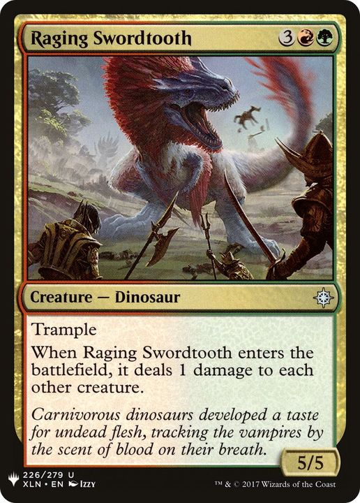 Raging Swordtooth in the group Magic the Gathering / Sets / The List at Proxyprinters.com (15585)