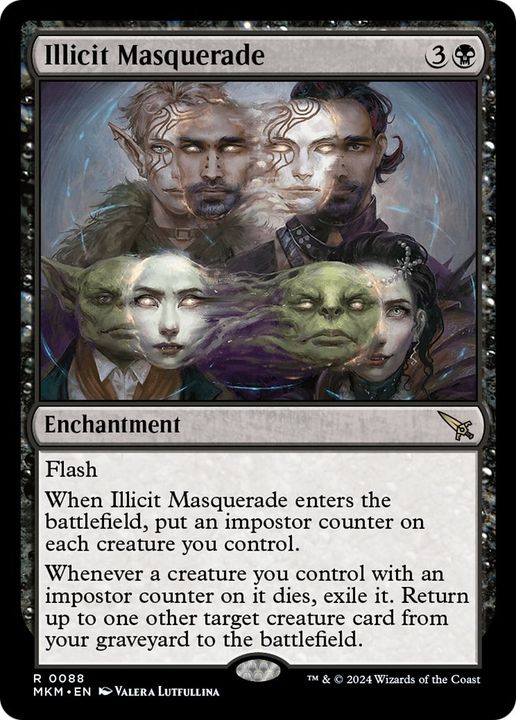 Illicit Masquerade in the group Magic the Gathering / Types / Enchantment / Enchantment at Proxyprinters.com (15602)