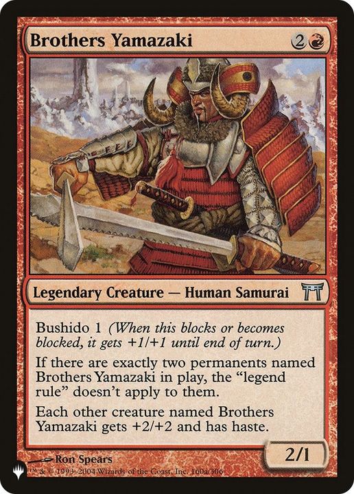 Brothers Yamazaki in the group Magic the Gathering / Types / Creatures / Human at Proxyprinters.com (15652)