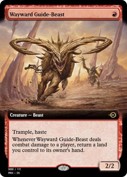 Wayward Guide-Beast in the group Magic the Gathering / Types / Colors / Red at Proxyprinters.com (15658)