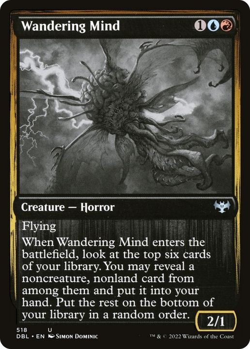 Wandering Mind in the group Magic the Gathering / Types / Colors / Multicolors / R, U at Proxyprinters.com (15672)