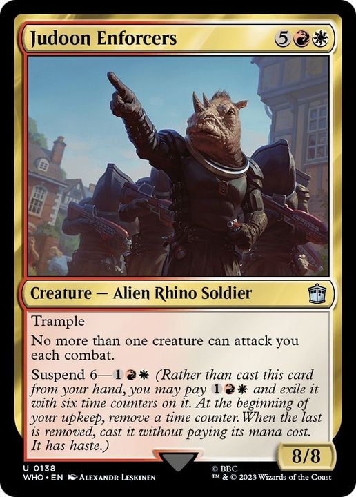 Judoon Enforcers in the group Magic the Gathering / Types / Colors / Multicolors / R, W at Proxyprinters.com (15679)