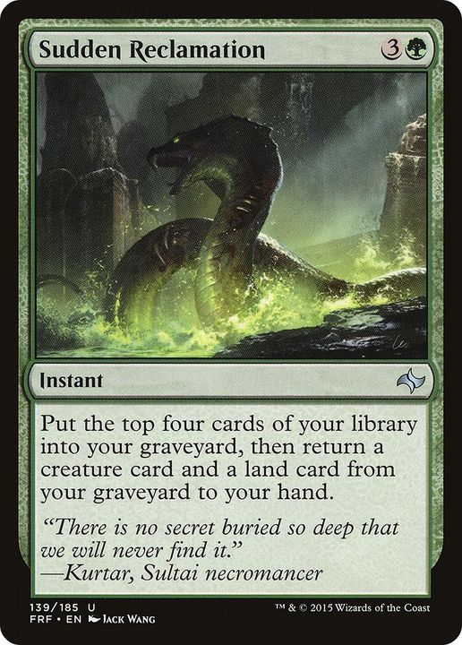 Sudden Reclamation in the group Magic the Gathering / Types / Colors / Green at Proxyprinters.com (15710)