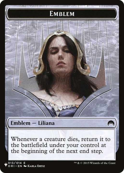Liliana, Defiant Necromancer Emblem in the group Advanced search at Proxyprinters.com (15762)