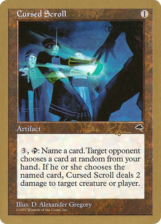 Cursed Scroll in the group Magic the Gathering / Types / Artifacts / Artifact at Proxyprinters.com (1581)