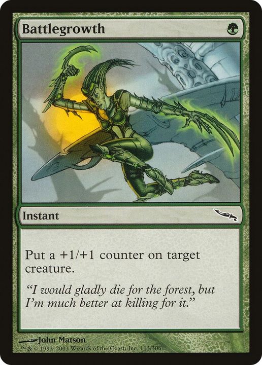 Battlegrowth in the group Magic the Gathering / Types / Colors / Green at Proxyprinters.com (15852)