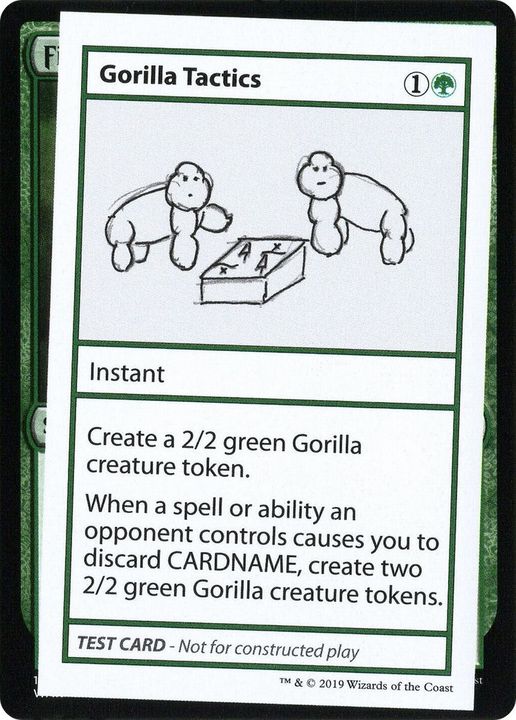 Gorilla Tactics in the group Magic the Gathering / Types / Colors / Green at Proxyprinters.com (15871)