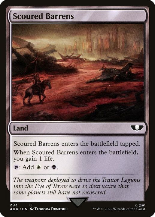 Scoured Barrens in the group Magic the Gathering / Types / Colors / Colorless at Proxyprinters.com (15948)