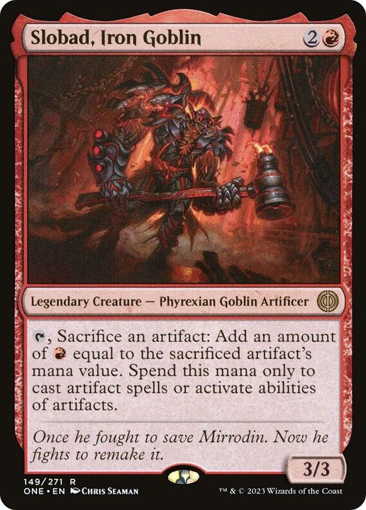 Slobad, Iron Goblin in the group Magic the Gathering / Types / Creatures / Goblin at Proxyprinters.com (15950)