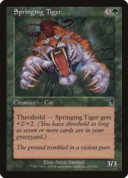 Springing Tiger in the group Magic the Gathering / Types / Colors / Green at Proxyprinters.com (1596)