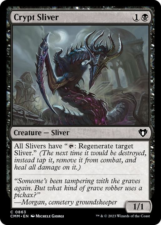 Crypt Sliver in the group Magic the Gathering / Types / Colors / Black at Proxyprinters.com (15981)