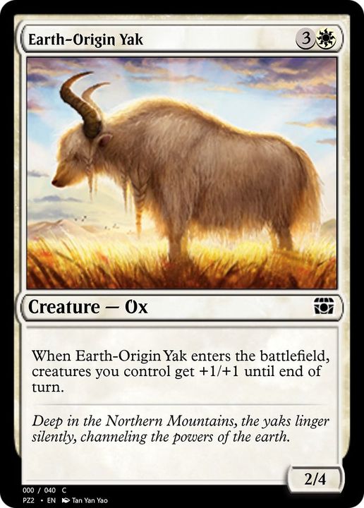 Earth-Origin Yak in the group Magic the Gathering / Types / Colors / White at Proxyprinters.com (15989)