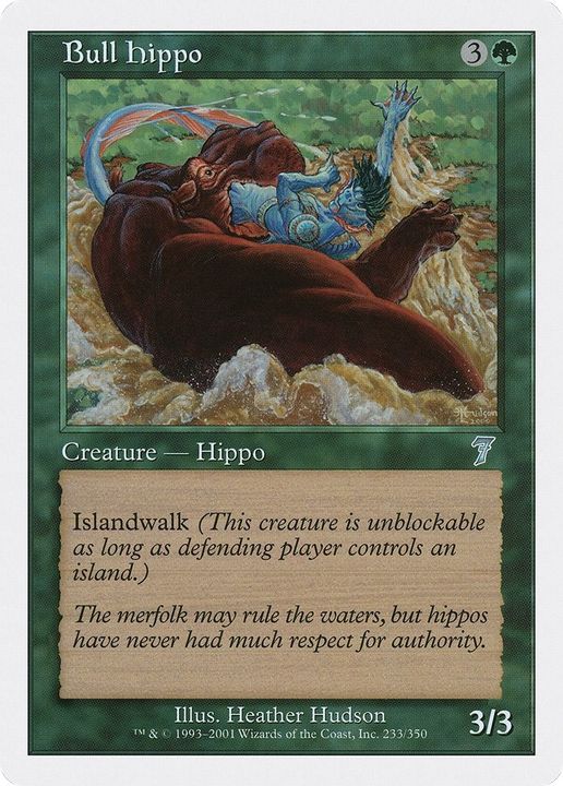 Bull Hippo in the group Magic the Gathering / Types / Colors / Green at Proxyprinters.com (1599)