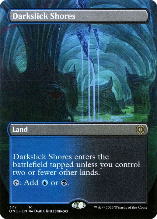 Darkslick Shores in the group Magic the Gathering / Sets / Phyrexia: All Will Be One at Proxyprinters.com (15990)