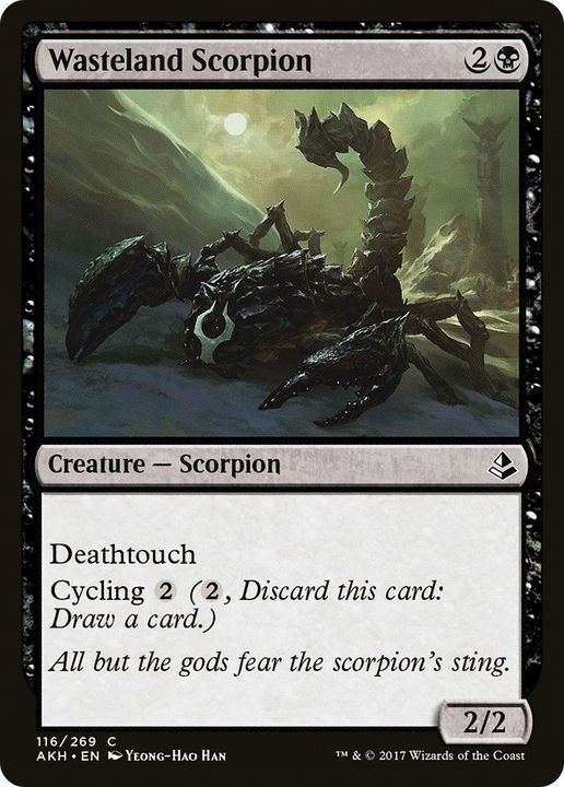 Wasteland Scorpion in the group Magic the Gathering / Types / Colors / Black at Proxyprinters.com (16014)