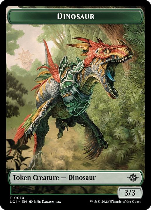 Dinosaur in the group Magic the Gathering / Sets / The Lost Caverns of Ixalan Tokens at Proxyprinters.com (16033)