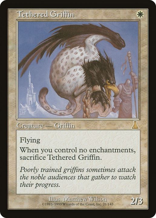 Tethered Griffin in the group Magic the Gathering / Types / Colors / White at Proxyprinters.com (16113)