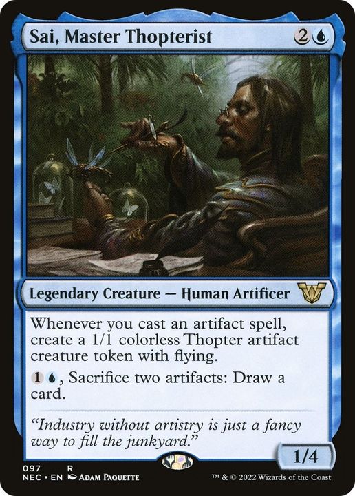 Sai, Master Thopterist in the group Magic the Gathering / Types / Creatures / Human at Proxyprinters.com (16116)