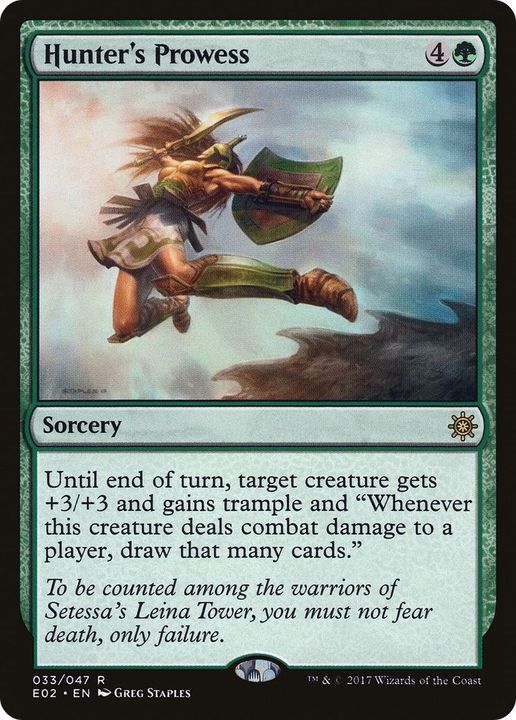 Hunter's Prowess in the group Magic the Gathering / Types / Colors / Green at Proxyprinters.com (16151)