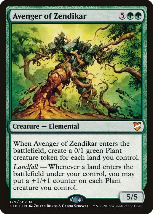 Avenger of Zendikar in the group Magic the Gathering / Types / Colors / Green at Proxyprinters.com (16155)