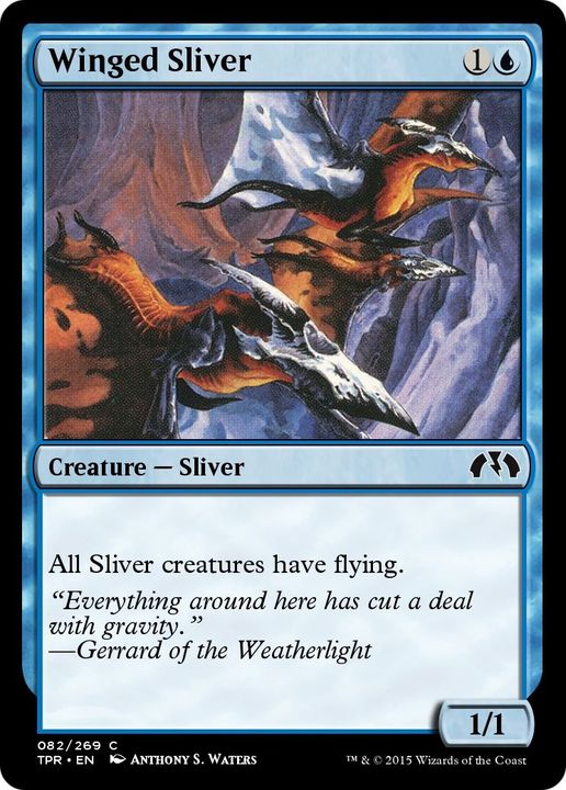 Winged Sliver in the group Magic the Gathering / Types / Colors / Blue at Proxyprinters.com (1616)