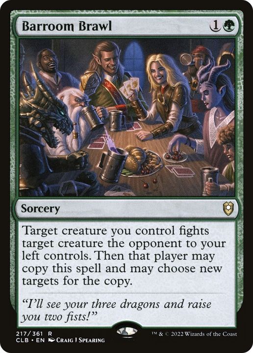 Barroom Brawl in the group Magic the Gathering / Types / Colors / Green at Proxyprinters.com (1618)