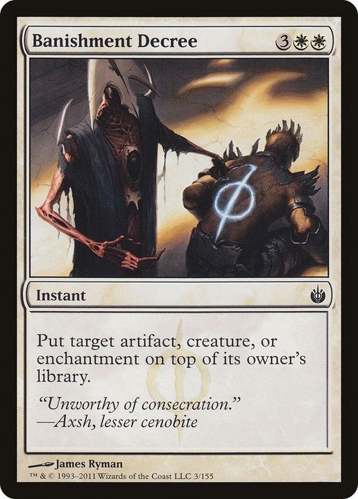 Banishment Decree in the group Magic the Gathering / Types / Colors / White at Proxyprinters.com (16268)