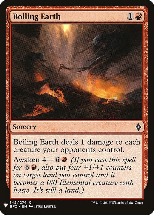 Boiling Earth in the group Magic the Gathering / Types / Colors / Red at Proxyprinters.com (16278)