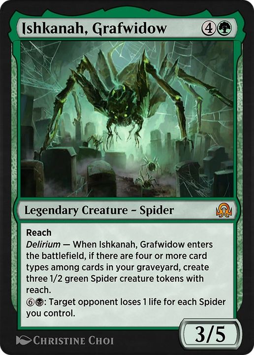 Ishkanah, Grafwidow in the group Magic the Gathering / Types / Colors / Green at Proxyprinters.com (1637)