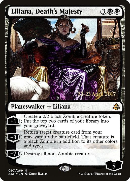 Liliana, Death's Majesty in the group Magic the Gathering / Sets / Amonkhet Promos at Proxyprinters.com (16388)