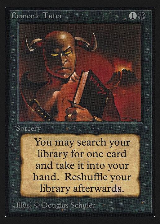 Demonic Tutor in the group Magic the Gathering / Types / Colors / Black at Proxyprinters.com (16389)