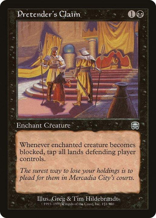 Pretender's Claim in the group Magic the Gathering / Types / Colors / Black at Proxyprinters.com (16414)