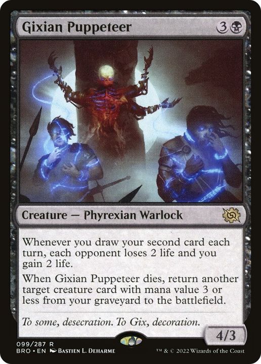 Gixian Puppeteer in the group Magic the Gathering / Sets / The Brothers' War at Proxyprinters.com (16424)