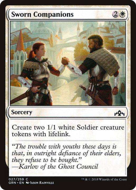 Sworn Companions in the group Magic the Gathering / Types / Colors / White at Proxyprinters.com (16436)