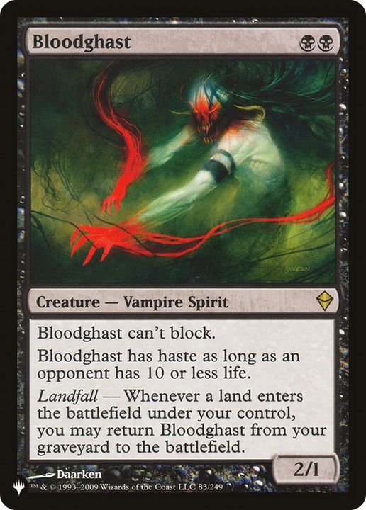 Bloodghast in the group Magic the Gathering / Types / Colors / Black at Proxyprinters.com (16446)