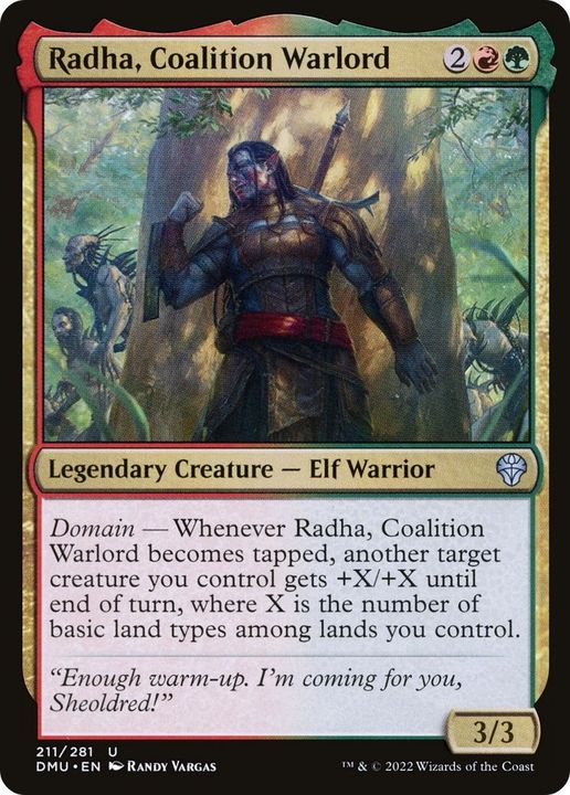 Radha, Coalition Warlord in the group Magic the Gathering / Sets / Dominaria United at Proxyprinters.com (16468)