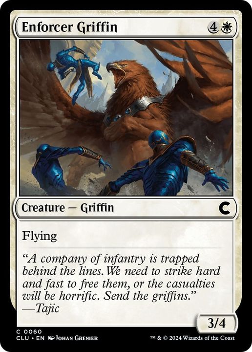 Enforcer Griffin in the group Magic the Gathering / Types / Colors / White at Proxyprinters.com (16485)