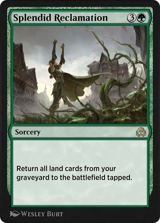 Splendid Reclamation in the group Magic the Gathering / Types / Colors / Green at Proxyprinters.com (16561)