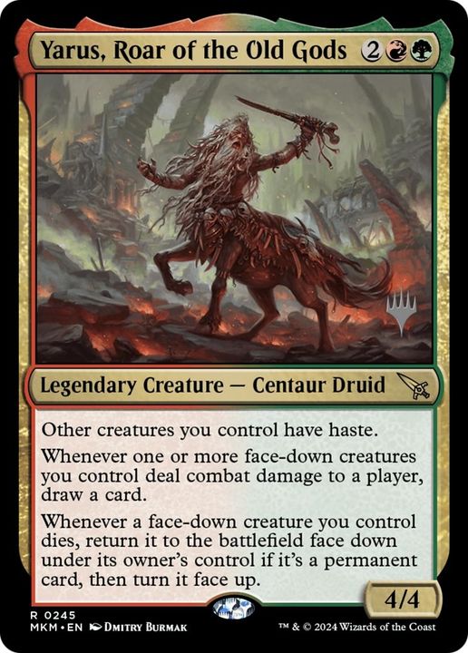 Yarus, Roar of the Old Gods in the group Magic the Gathering / Types / Colors / Multicolors / G, R at Proxyprinters.com (16579)